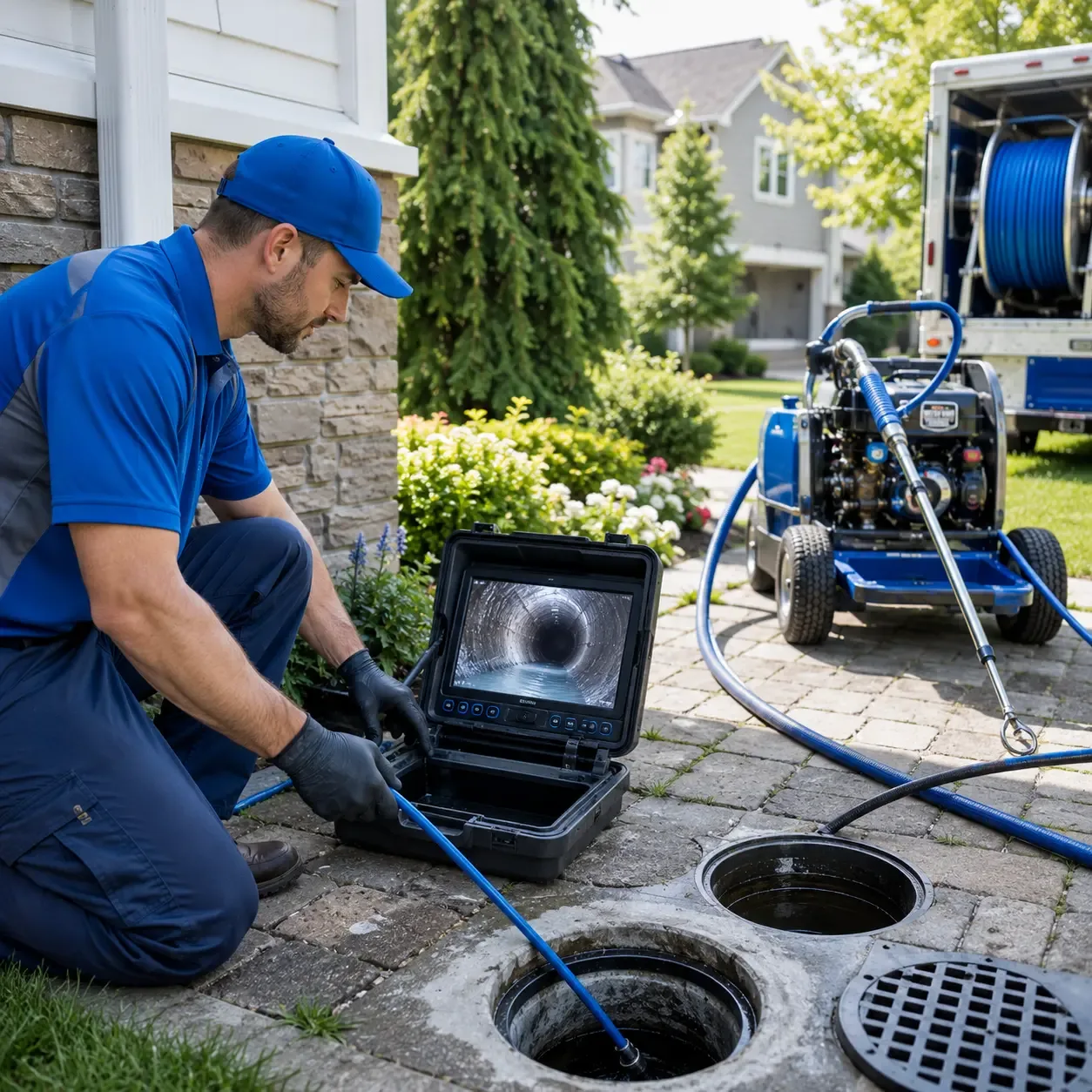 Outdoor drain cleaning professionals serving Yeaddiss, KY